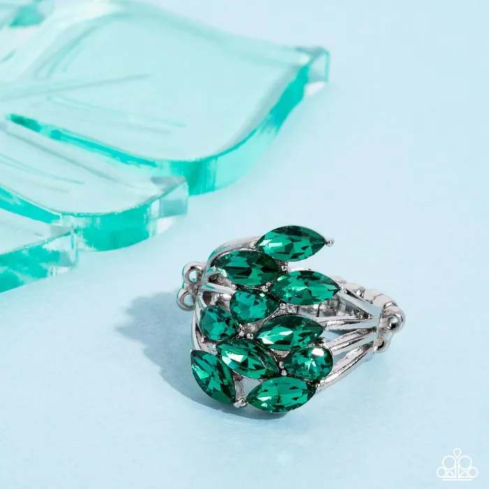 Rings Paparazzi Jewelry Paparazzi Ring Wave of Whimsy Green Rings Paparazzi Jewelry Paparazzi Ring Wave of Whimsy Green