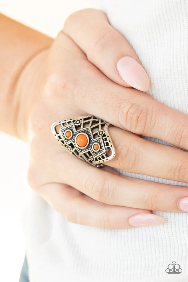 Rings Paparazzi Ring Desert Dreamland Orange Paparazzi Jewelry
