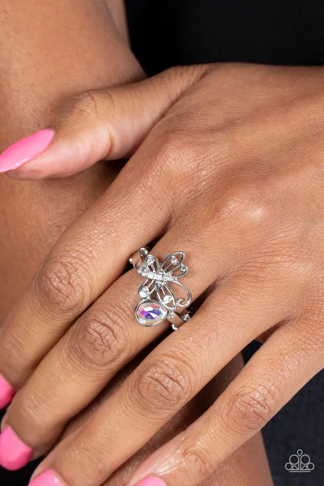 Rings Paparazzi Ring Flawless Flutter Multi Paparazzi Jewelry