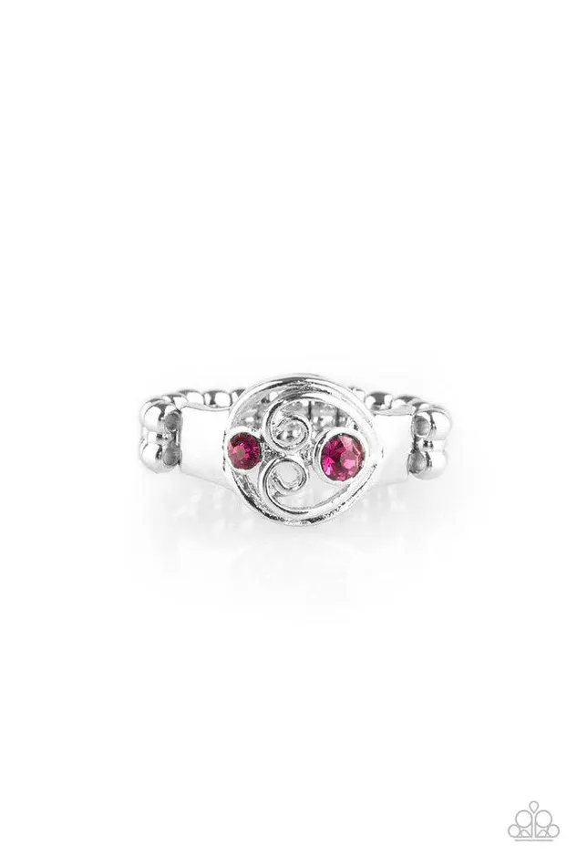 Rings Paparazzi Ring Oceanic Bliss Pink Paparazzi Jewelry