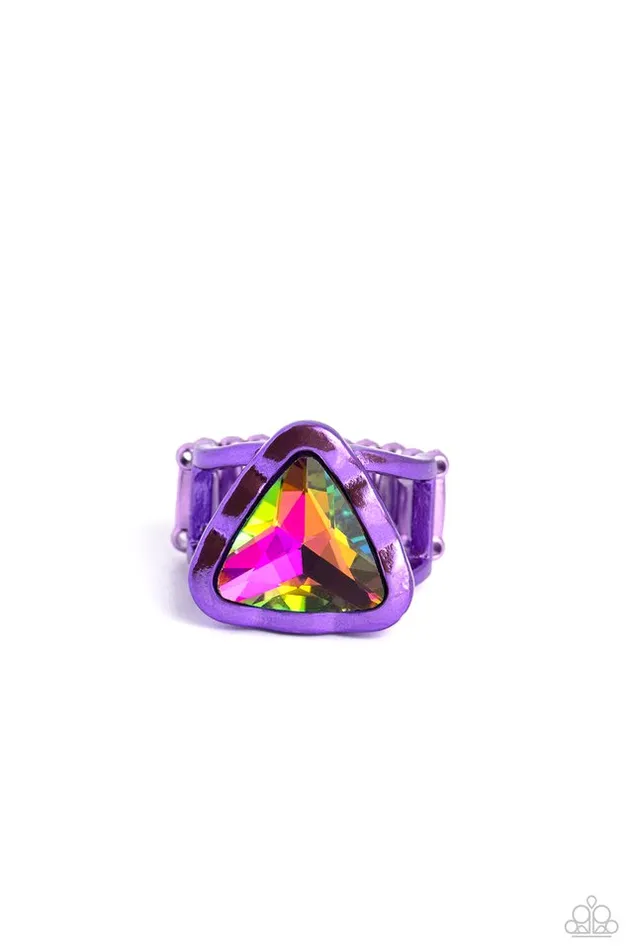 Rings Paparazzi Ring Triangle Tyrant Purple Paparazzi Jewelry Rings Paparazzi Ring Triangle Tyrant Purple Paparazzi Jewelry