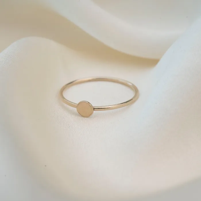 Rings TheRoseGypsy Gold Filled Flat Circle Ring