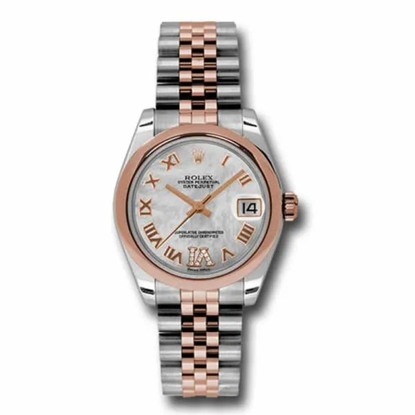 Rolex Bracelets Rolex Datejust 31mm Ref 178241 mdrj White Mother of Pearl Roman Diamond Dial Two Tone Stainless Steel 18K Rose Gold Jubilee Bracelet Womens Watch Rolex Bracelets Rolex Datejust 31mm Ref 178241 mdrj White Mother of Pearl Roman Diamond Dial Two Tone Stainless Steel 18K Rose Gold Jubilee Bracelet Womens Watch