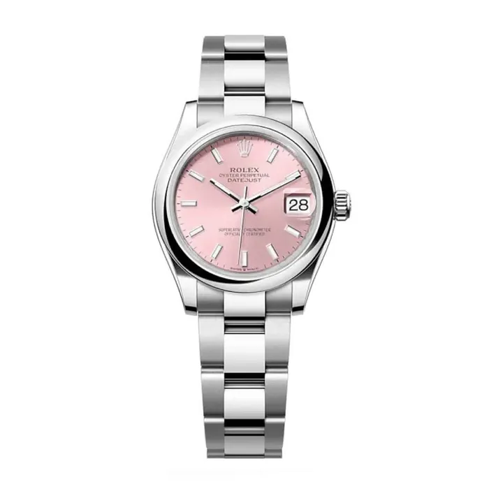 Rolex Bracelets Rolex Datejust 31mm Ref 2782400007 Pink Stick Dial Stainless Steel Oyster Bracelet Womens Watch Rolex Bracelets Rolex Datejust 31mm Ref 2782400007 Pink Stick Dial Stainless Steel Oyster Bracelet Womens Watch