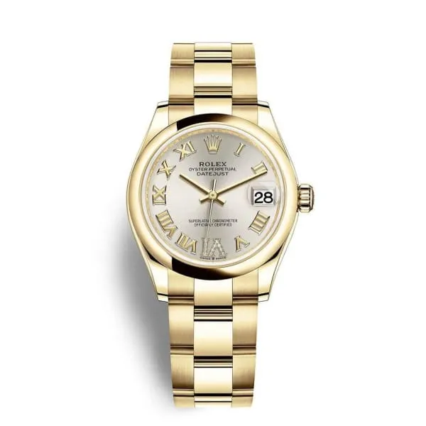Rolex Bracelets Rolex Datejust 31mm Ref 2782480027 Silver Roman Diamond Dial 18K Yellow Gold Presidential Bracelet Womens Watch Rolex Bracelets Rolex Datejust 31mm Ref 2782480027 Silver Roman Diamond Dial 18K Yellow Gold Presidential Bracelet Womens Watch