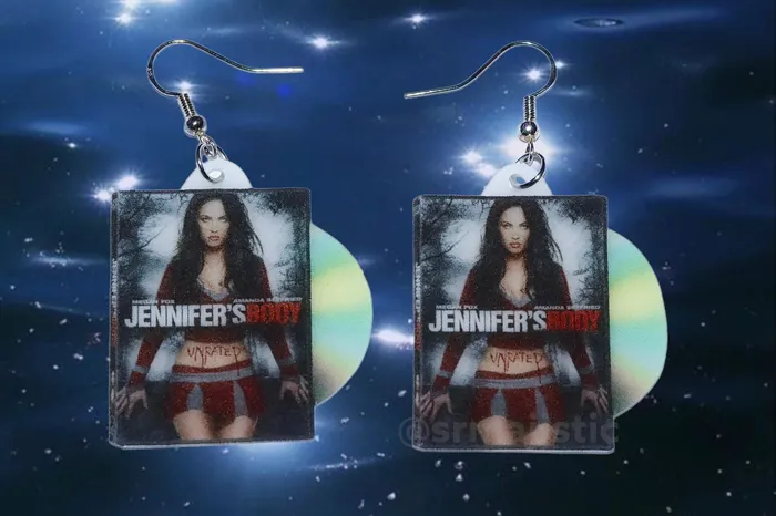 Sam Makes Things Earrings READY TO SHIP Jennifers Body 2009 DVD 2D detailed Handmade Earrings Sam Makes Things Earrings READY TO SHIP Jennifers Body 2009 DVD 2D detailed Handmade Earrings