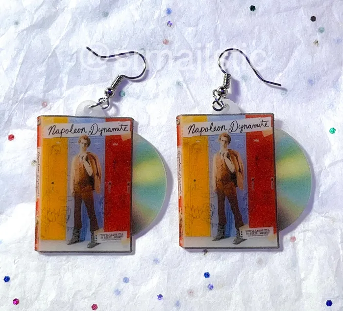 Sam Makes Things Napoleon Dynamite 2004 DVD 2D detailed Handmade Earrings Earrings