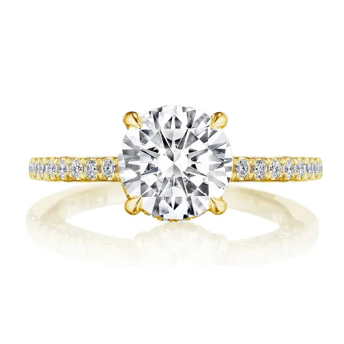 Tacori Tacori 18K Yellow Gold Dantela with Hidden Bloom Semi Mount Diamond Ring Rings Tacori Tacori 18K Yellow Gold Dantela with Hidden Bloom Semi Mount Diamond Ring Rings