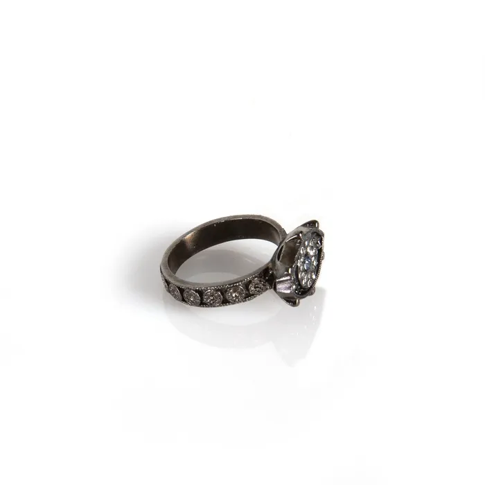 Virgins Saints Angels Rings All Seeing Eye Ring Gunmetal