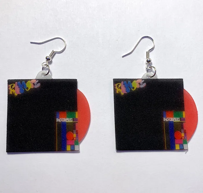 Wallows Remote EP Vinyl Album Handmade Earrings Sam Makes Things Earrings