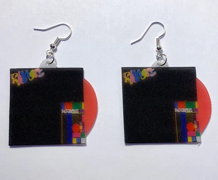 Wallows Remote EP Vinyl Album Handmade Earrings Sam Makes Things Earrings