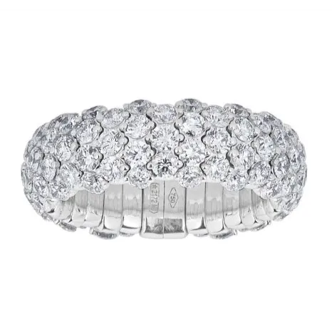 Zydo Zydo 18K White Gold Diamond Stretch Ring Rings