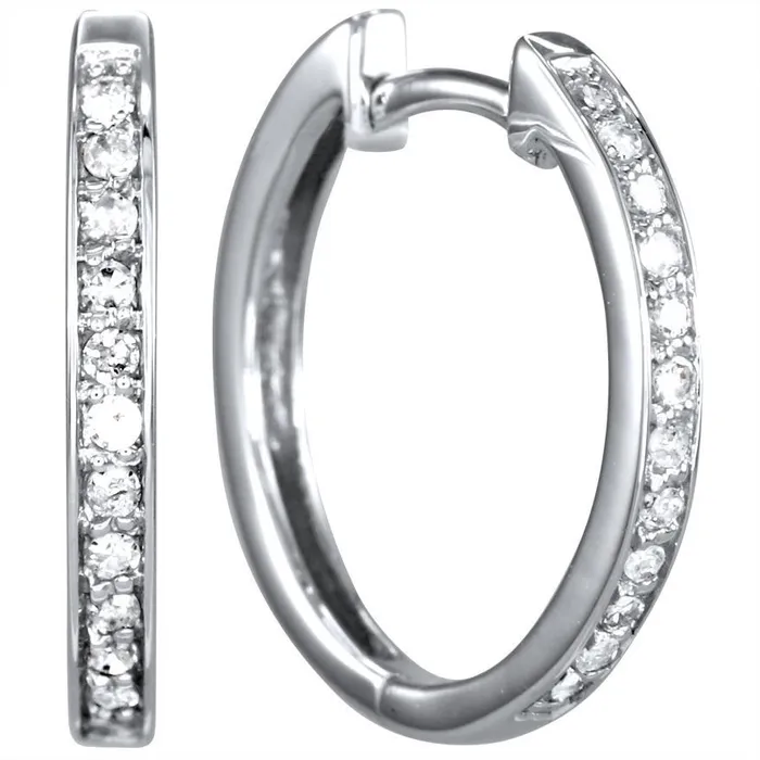 26 Ct Brilliant Cut Sparkling Natural Earth Mined Diamonds Hoop Earrings GB Earrings 26 Ct Brilliant Cut Sparkling Natural Earth Mined Diamonds Hoop Earrings GB Earrings
