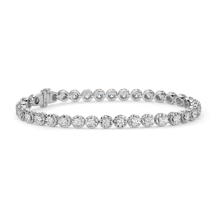 350 Ct Round Brilliant Cut Natural Earth Mined Diamond Bracelet Cut Mounting GB Bracelets 350 Ct Round Brilliant Cut Natural Earth Mined Diamond Bracelet Cut Mounting GB Bracelets
