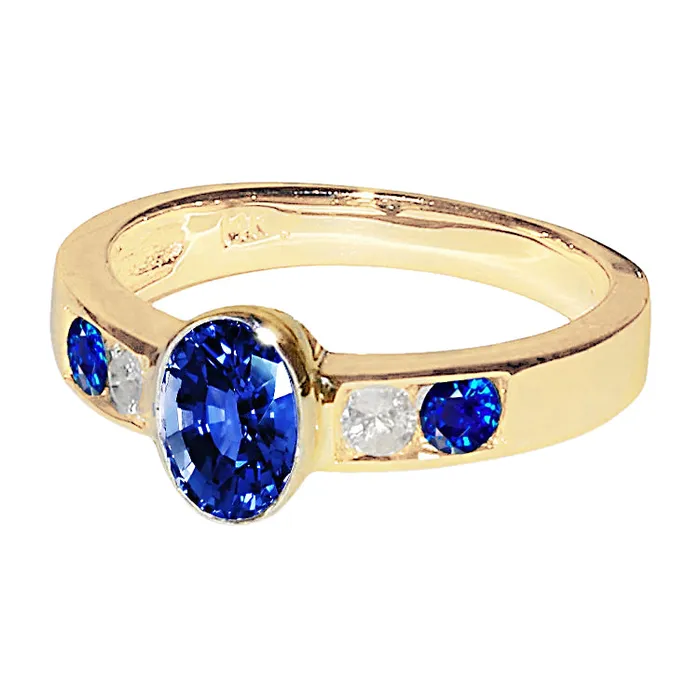361 Ct Ring Yellow Gold Big Oval Center Gemstone Ring GB Rings