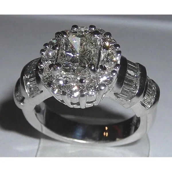 3 Carat Antique Looking Wedding Ring Natural Earth Mined Diamond GB Rings 3 Carat Antique Looking Wedding Ring Natural Earth Mined Diamond GB Rings