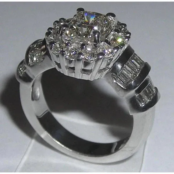 3 Carat Antique Looking Wedding Ring Natural Earth Mined Diamond GB Rings 3 Carat Antique Looking Wedding Ring Natural Earth Mined Diamond GB Rings