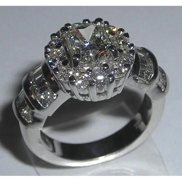 3 Carat Antique Looking Wedding Ring Natural Earth Mined Diamond GB Rings 3 Carat Antique Looking Wedding Ring Natural Earth Mined Diamond GB Rings