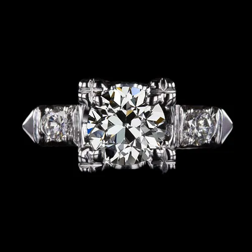 3 Stone Ring Round Old Miner Natural Earth Mined Diamond 14K White Gold 3 Carats Jewelry HarryChadEntcom Rings 3 Stone Ring Round Old Miner Natural Earth Mined Diamond 14K White Gold 3 Carats Jewelry HarryChadEntcom Rings