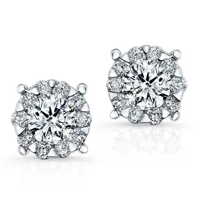 410 Ct Brilliant Cut Natural Earth Mined Diamonds Women Studs Earrings White Gold 14K GB Earrings 410 Ct Brilliant Cut Natural Earth Mined Diamonds Women Studs Earrings White Gold 14K GB Earrings