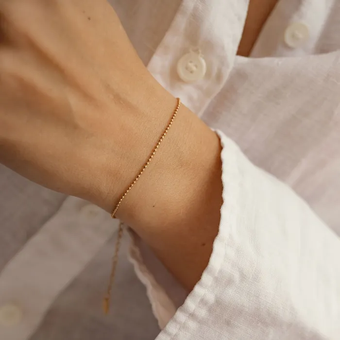 Bead Chain Bracelet Gold Hey Happiness Bracelets Bead Chain Bracelet Gold Hey Happiness Bracelets