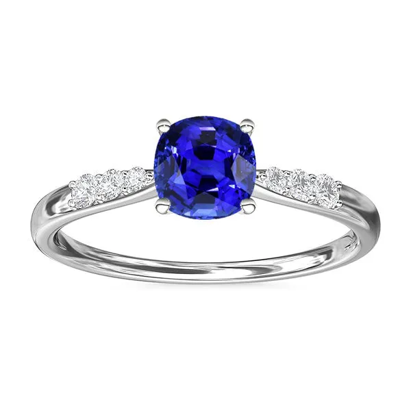 Blue Sapphire Natural Earth Mined Diamond Cushion Engagement Ring 2 Carats White Gold HarryChadEntcom Rings Blue Sapphire Natural Earth Mined Diamond Cushion Engagement Ring 2 Carats White Gold HarryChadEntcom Rings