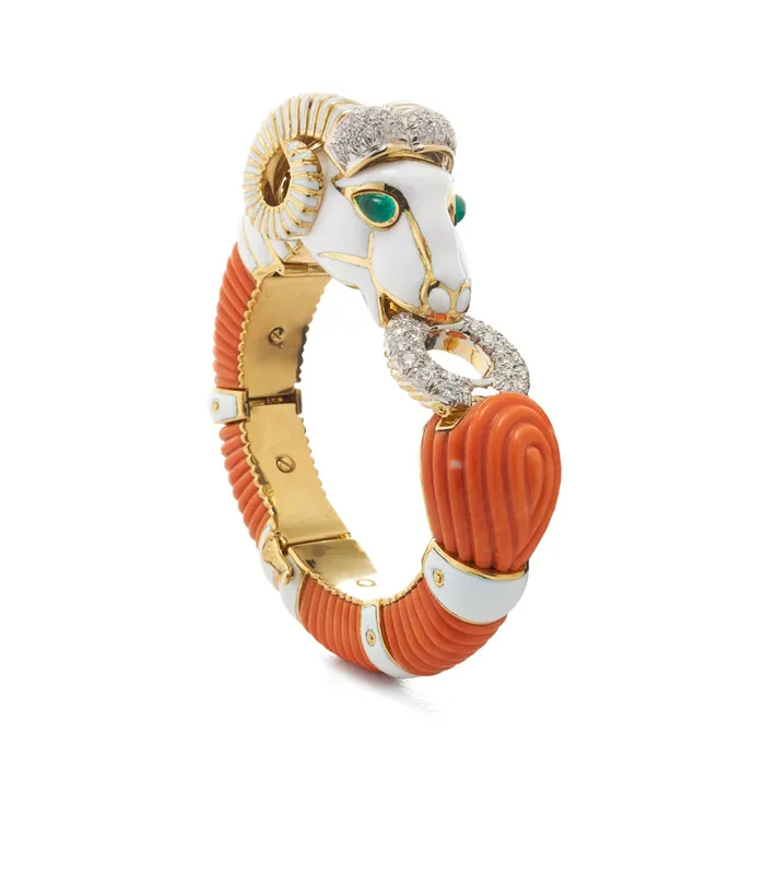 Bracelets David Webb Ram Bracelet