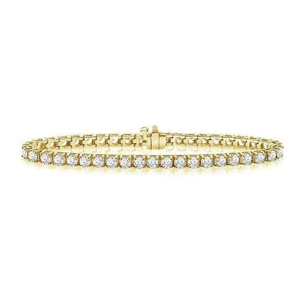 Bracelets GB Round Cut 660 Carats Natural Earth Mined Diamonds Tennis Bracelet 14K YG Bracelets GB Round Cut 660 Carats Natural Earth Mined Diamonds Tennis Bracelet 14K YG