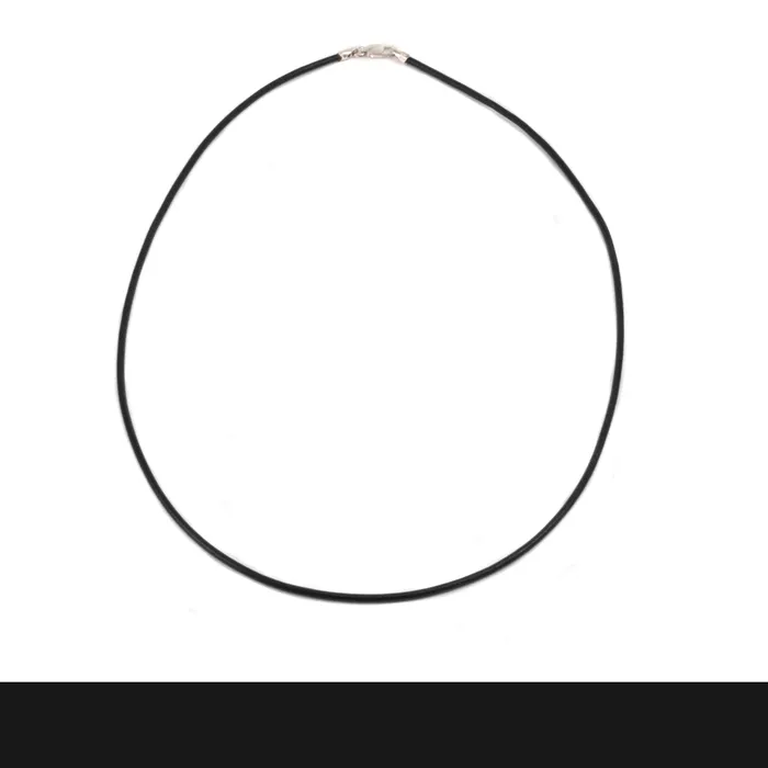 BS Necklaces Leather Finished Necklace 15mm 18 Black
