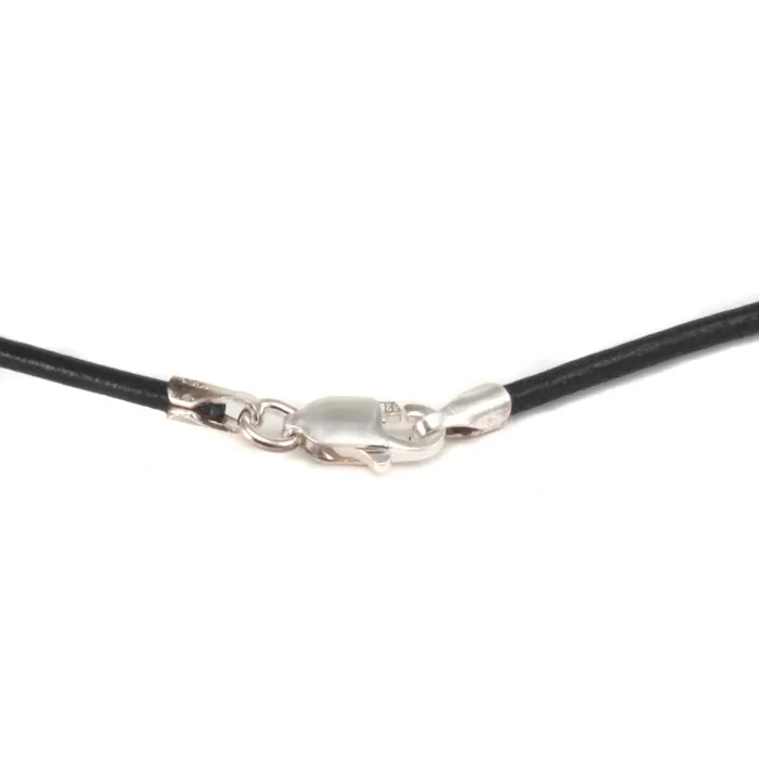 BS Necklaces Leather Finished Necklace 15mm 18 Black