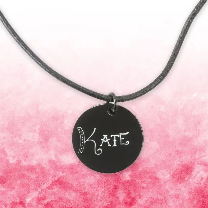BS Necklaces Leather Finished Necklace 15mm 18 Black