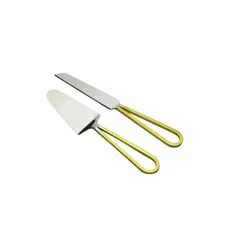 Classic Touch Dcor 2 Cake Servers w Gold Loop Handles Classic Touch Decor PreStyled Sets Classic Touch Dcor 2 Cake Servers w Gold Loop Handles Classic Touch Decor PreStyled Sets