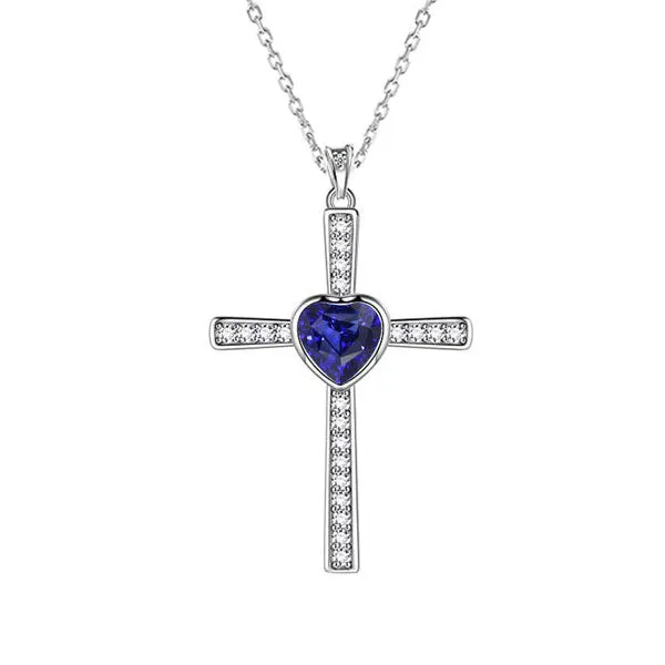 Cross Pendant Bezel Heart Ceylon Sapphire Round Natural Earth Mined Diamond 2 Carats HarryChadEntcom Necklaces Cross Pendant Bezel Heart Ceylon Sapphire Round Natural Earth Mined Diamond 2 Carats HarryChadEntcom Necklaces