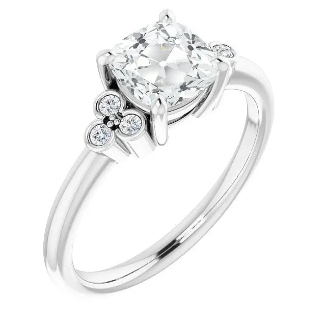Cushion Old European Natural Earth Mined Diamond Wedding Ring With Accents 6 Carats HarryChadEntcom Rings Cushion Old European Natural Earth Mined Diamond Wedding Ring With Accents 6 Carats HarryChadEntcom Rings