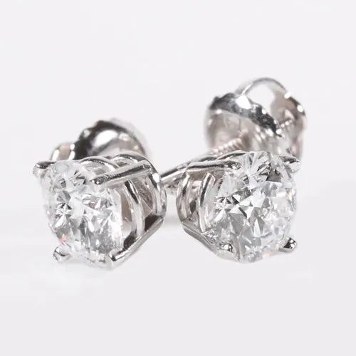 Earrings HarryChadEntcom Round Natural Earth Mined Diamond Stud Earrings Earrings HarryChadEntcom Round Natural Earth Mined Diamond Stud Earrings