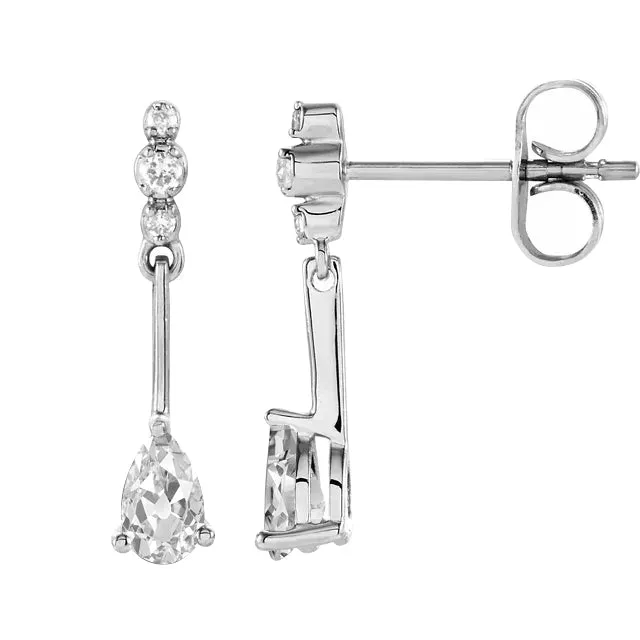Earrings Mined Diamond Pear Round Old Cut Drop Earring 3 Prong Set 225 Carats HarryChadEntcom Earrings Mined Diamond Pear Round Old Cut Drop Earring 3 Prong Set 225 Carats HarryChadEntcom