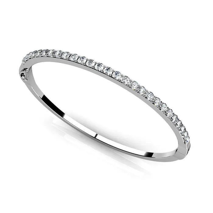 Earrings Round Brilliant Cut Natural Earth Mined Diamond Bangle 430 Carats Gold Jewelry GB Earrings Round Brilliant Cut Natural Earth Mined Diamond Bangle 430 Carats Gold Jewelry GB