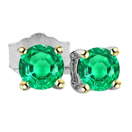 Earrings Solitaire Gemstone Earrings Green Emerald Stud Basket Setting HarryChadEntcom Earrings Solitaire Gemstone Earrings Green Emerald Stud Basket Setting HarryChadEntcom
