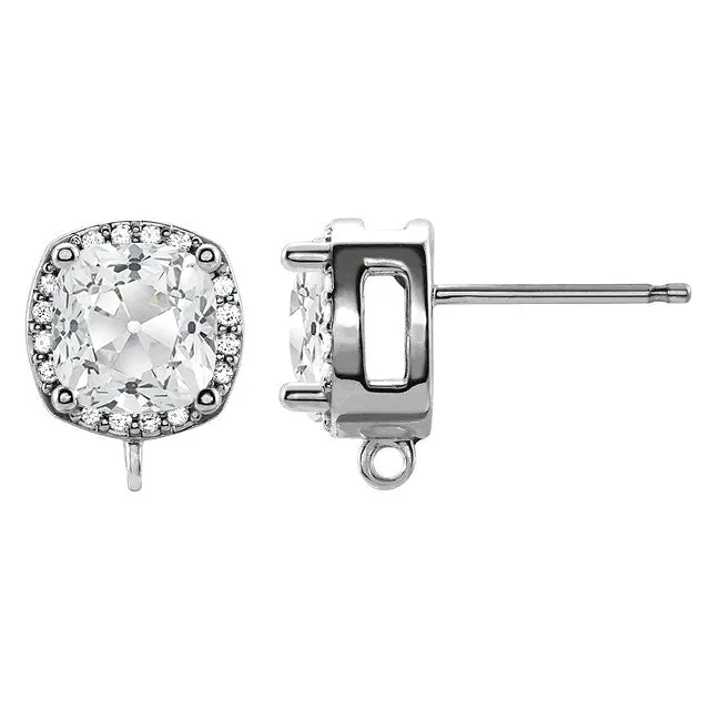 Earrings Stud Earrings 825 Ct Halo Earth Mined Diamond Cushion Old Cut HarryChadEntcom Earrings Stud Earrings 825 Ct Halo Earth Mined Diamond Cushion Old Cut HarryChadEntcom