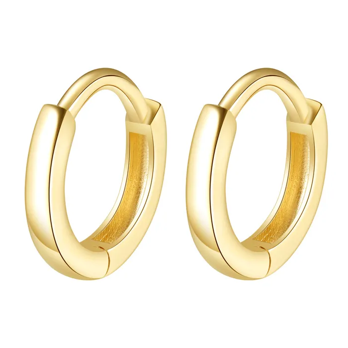 Eternal Hoop Earrings 14K Gold Hey Happiness Earrings