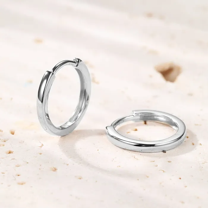 Eternal Hoop Earrings 14K Gold Hey Happiness Earrings Eternal Hoop Earrings 14K Gold Hey Happiness Earrings