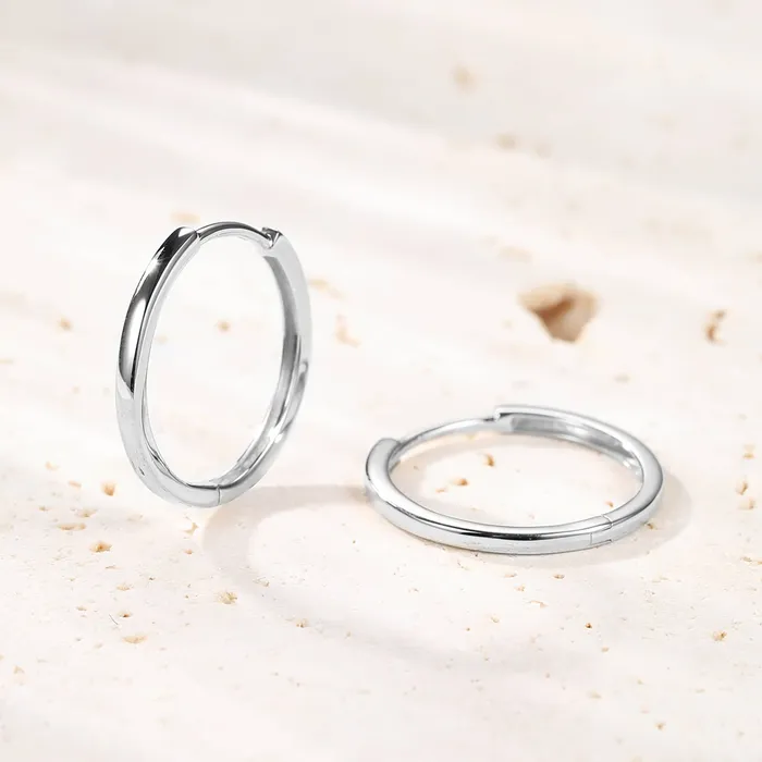 Eternal Hoop Earrings 14K Gold Hey Happiness Earrings Eternal Hoop Earrings 14K Gold Hey Happiness Earrings