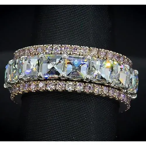 Eternity Wedding Band 920 Carats Two Tone Women Jewelry GB Rings Eternity Wedding Band 920 Carats Two Tone Women Jewelry GB Rings