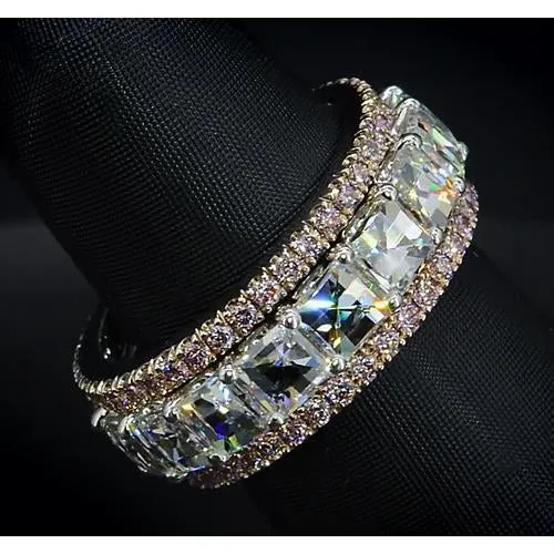 Eternity Wedding Band 920 Carats Two Tone Women Jewelry GB Rings Eternity Wedding Band 920 Carats Two Tone Women Jewelry GB Rings