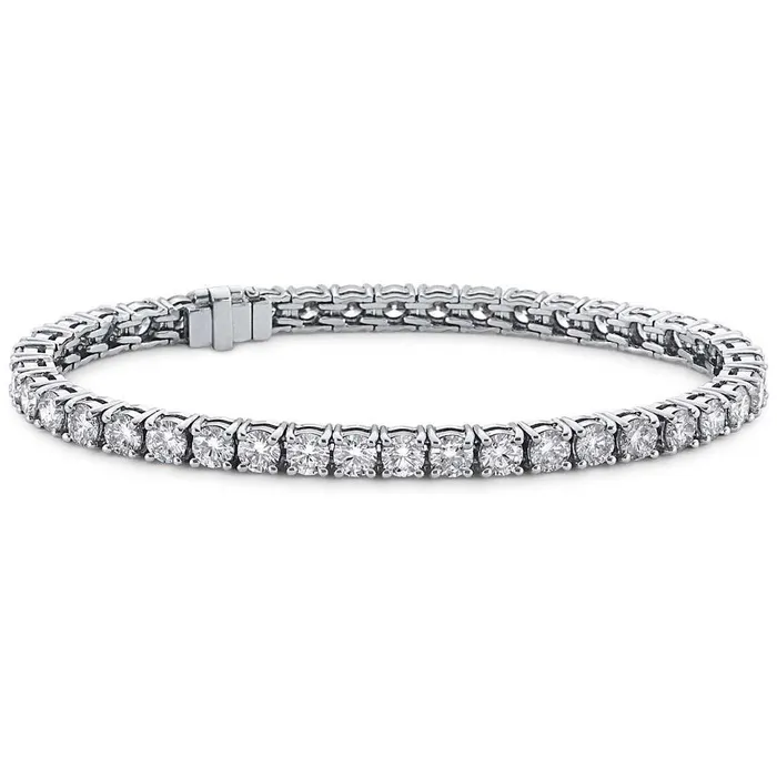 GB Bracelets Sparkling 840 Ct Round Cut Natural Earth Mined Diamond Tennis Bracelet White Gold 14K GB Bracelets Sparkling 840 Ct Round Cut Natural Earth Mined Diamond Tennis Bracelet White Gold 14K