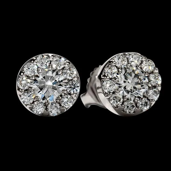 GB Earrings 290 Carat Natural Earth Mined Diamond Studs Earrings Halo White Gold GB Earrings 290 Carat Natural Earth Mined Diamond Studs Earrings Halo White Gold