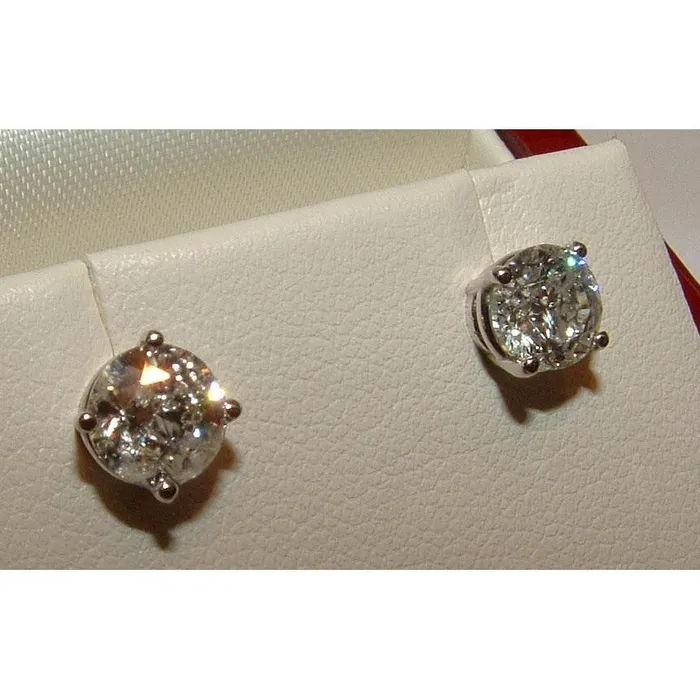 GB Earrings Natural Earth Mined Diamond Stud Platinum Earrings Post 202 Ct GB Earrings Natural Earth Mined Diamond Stud Platinum Earrings Post 202 Ct