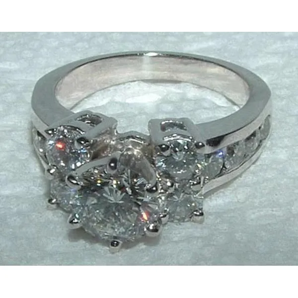 GB Natural Earth Mined Diamond Engagement Ring And Band Set 476 Carats White Gold 14K Rings GB Natural Earth Mined Diamond Engagement Ring And Band Set 476 Carats White Gold 14K Rings