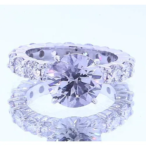 GB Rings 3 Carats Round Natural Earth Mined Diamond 4 Prong Setting Engagement Ring GB Rings 3 Carats Round Natural Earth Mined Diamond 4 Prong Setting Engagement Ring