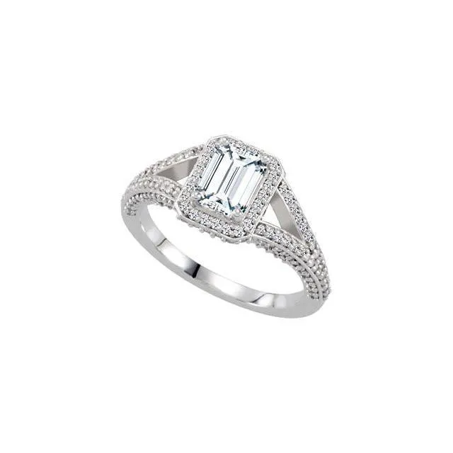 GB Rings Emerald Round Natural Earth Mined Diamond Fancy Halo Ring 251 Carat White Gold 14K GB Rings Emerald Round Natural Earth Mined Diamond Fancy Halo Ring 251 Carat White Gold 14K